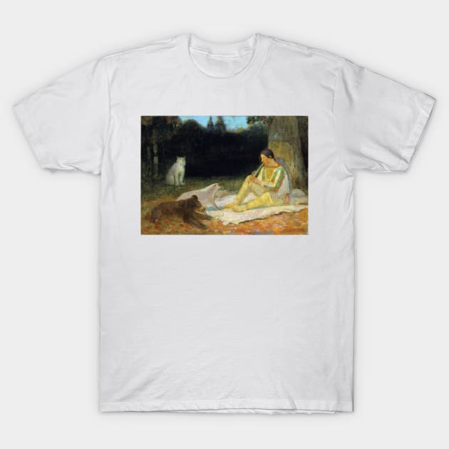 Edwin Willard Deming The Flute Player T-Shirt by pdpress